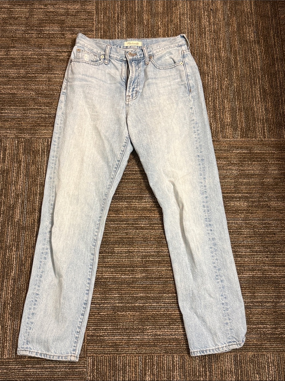 Madewell the Perfect Vintage Faded Light Blue Denim Jeans
